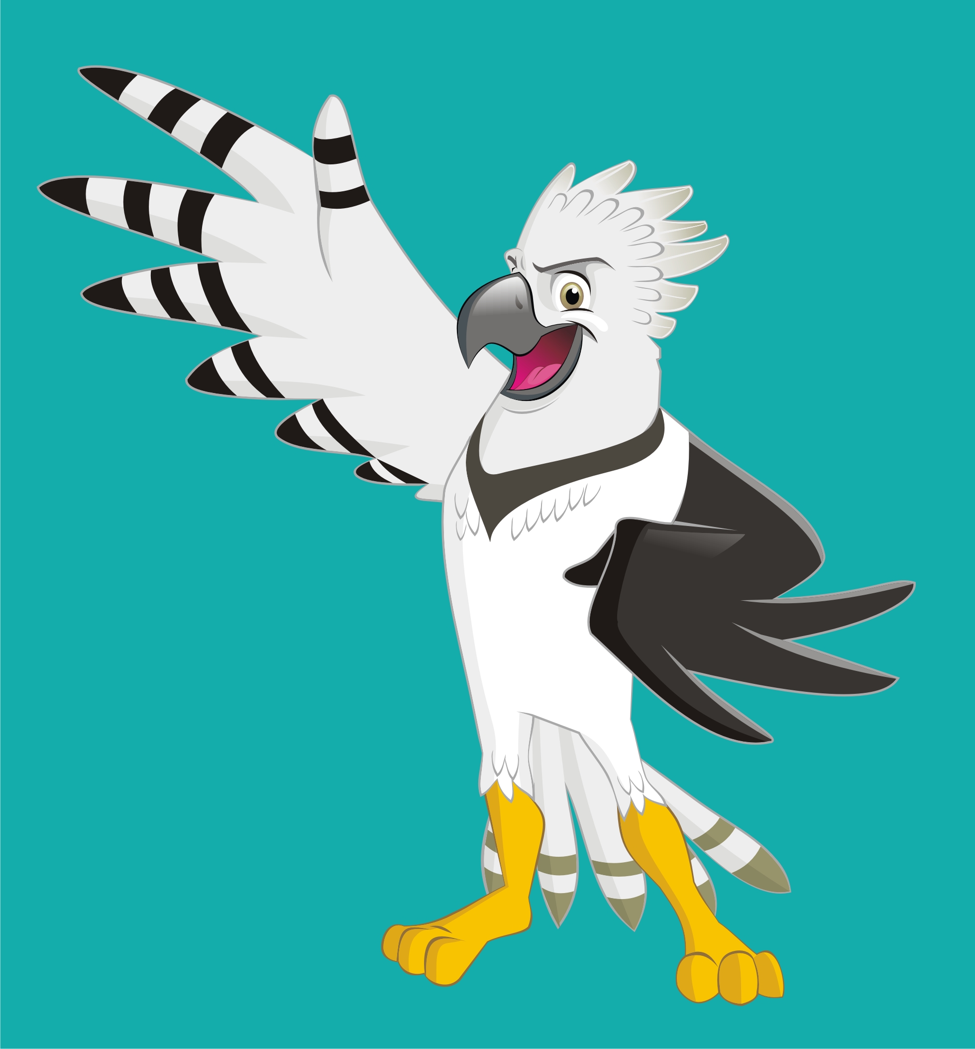 1959x2106 Harpy Eagle Vector Art + Speed Art Video Steemit