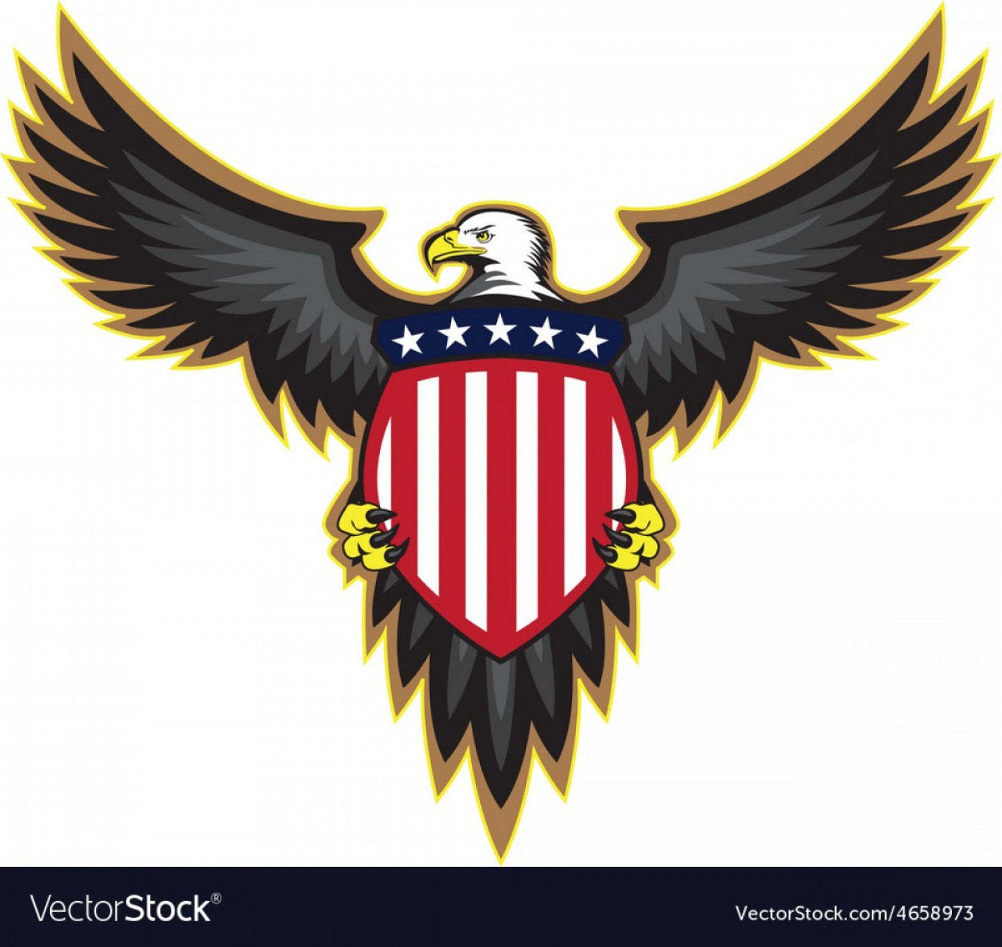 1440x1360 Bald Eagle Vector