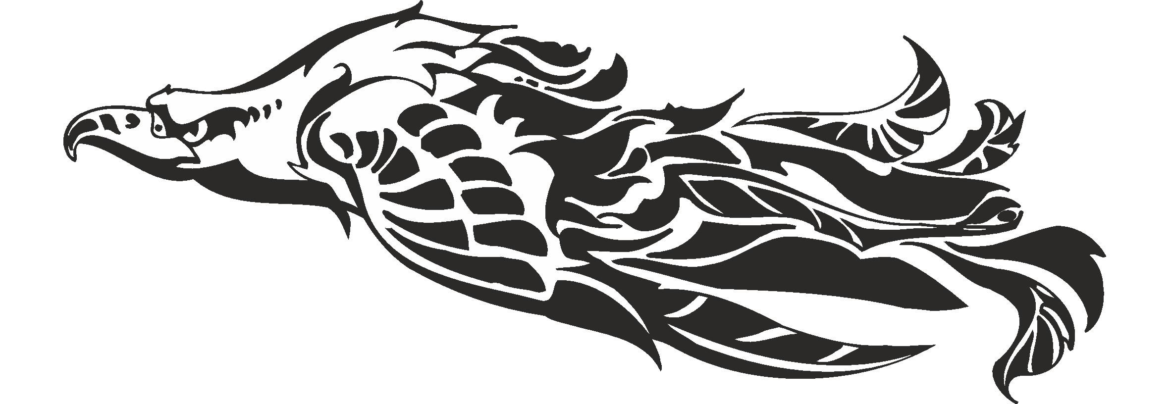 2362x816 Flying Eagle Vector Free Vector Download