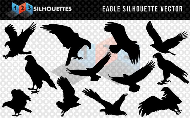 650x402 Majestic Eagle Vector Silhouette Free Download Free Eagle
