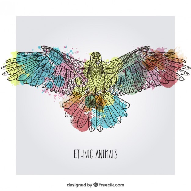 626x626 Ai] Watercolour Eagle Vector Free Download