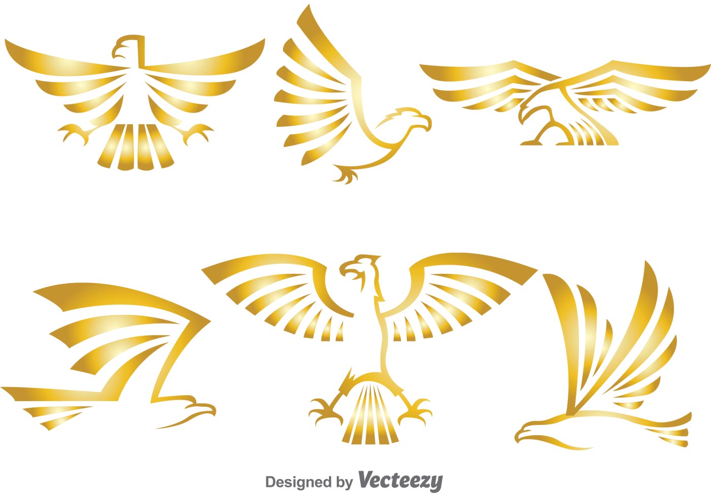 1400x980 Eagle Wings Free Vector Art