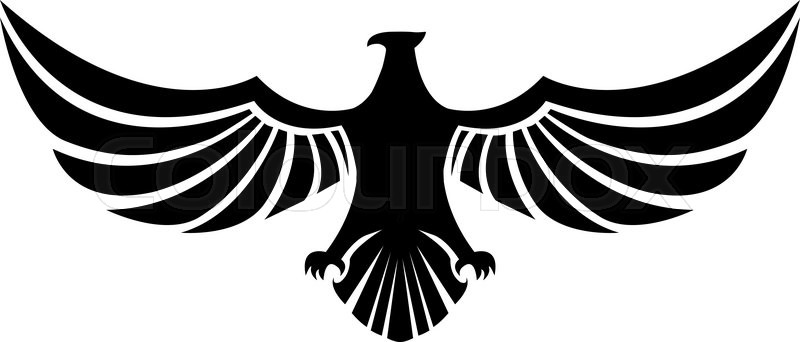 800x342 Eagle Wings Illustration Stock Vector Colourbox