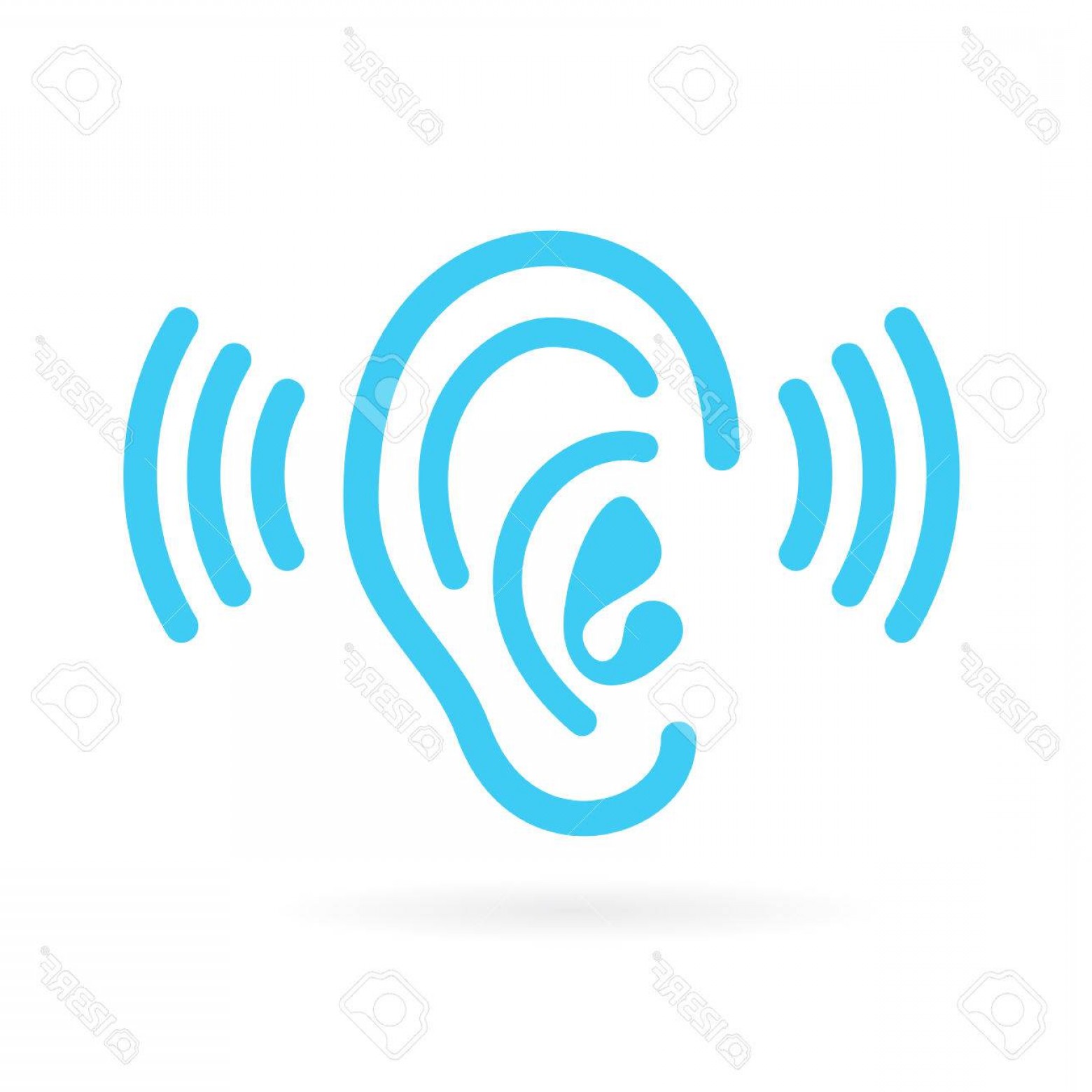 1560x1560 Photostock Vector Ear Listen Vector Icon Sohadacouri
