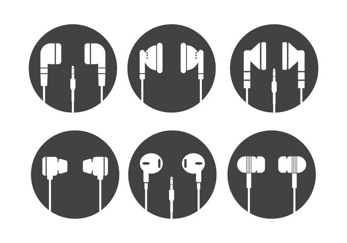 700x490 Ear Buds Vector Silhouettes