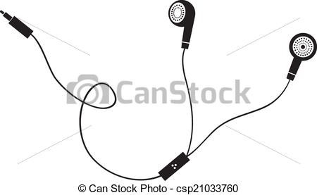 450x277 Earbuds Clipart Black And White Amp Earbuds Clip Art Black And White