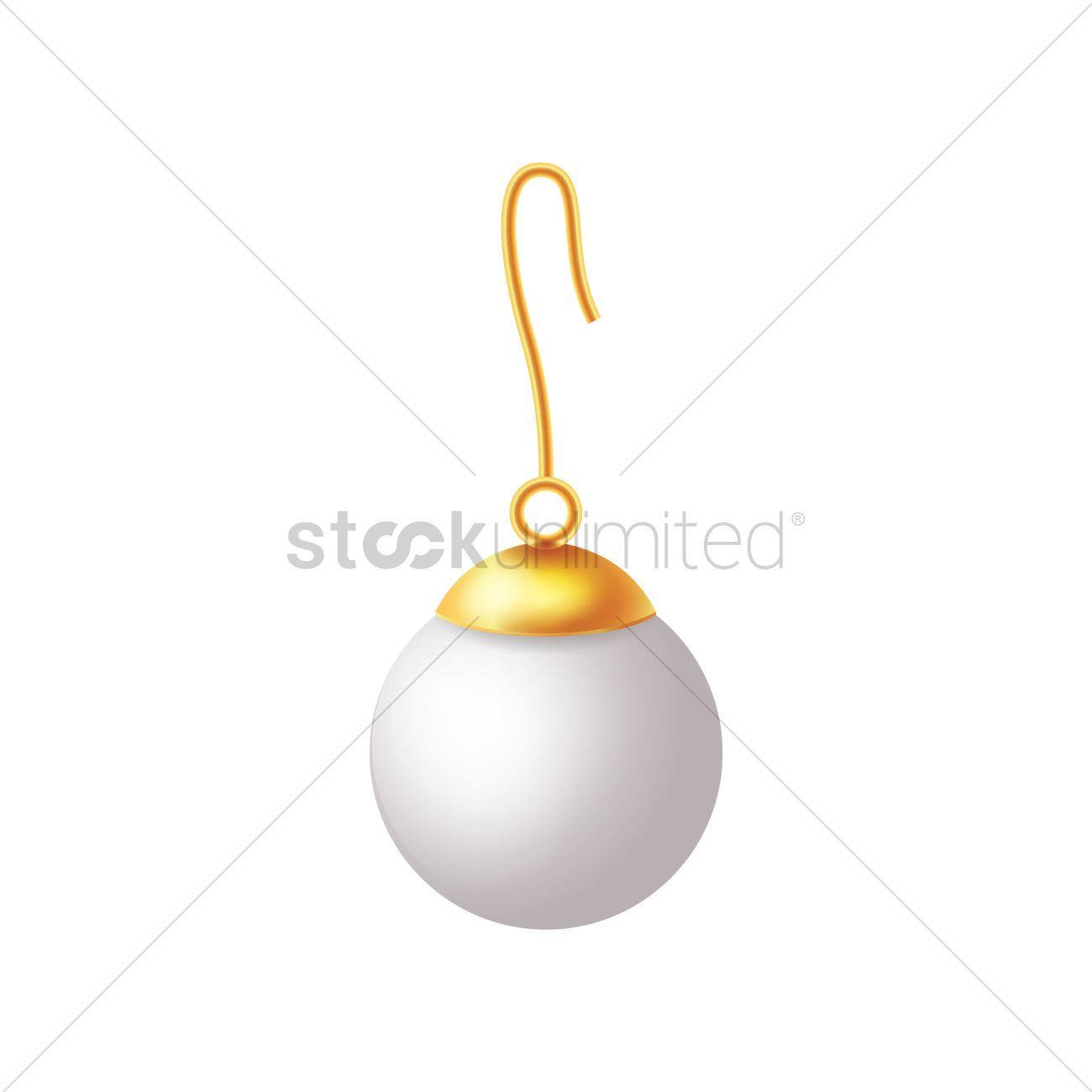 1300x1300 Pearl Earring Vector Image