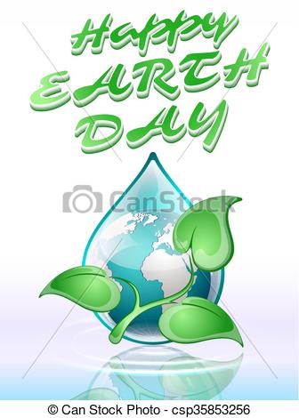 336x470 Earth Day, Vector Illustration.
