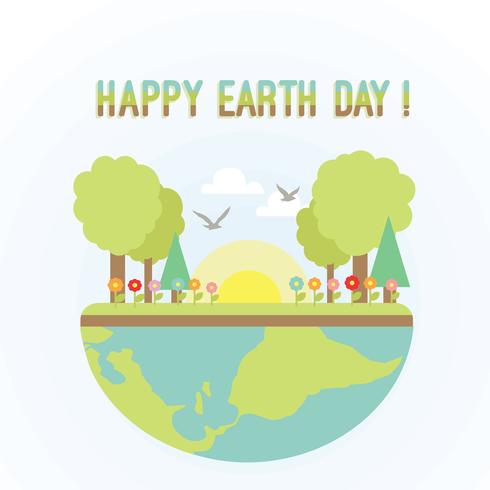 490x490 Free Happy Earth Day Vector