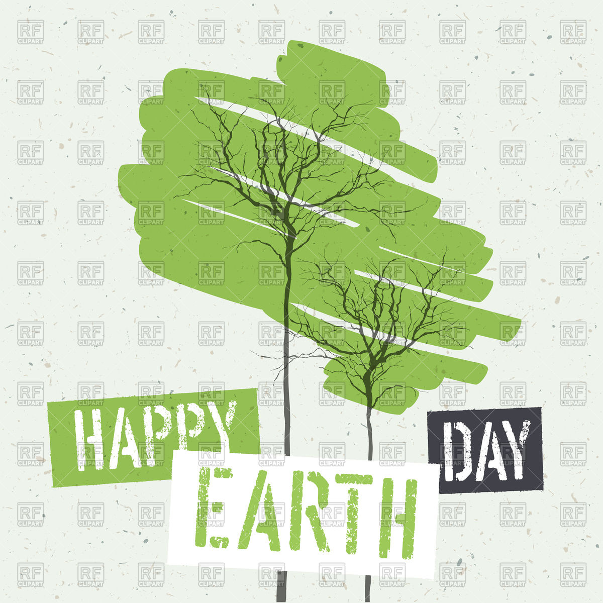 1200x1200 Typographic Design For Earth Day Vector Image Vector Artwork Of