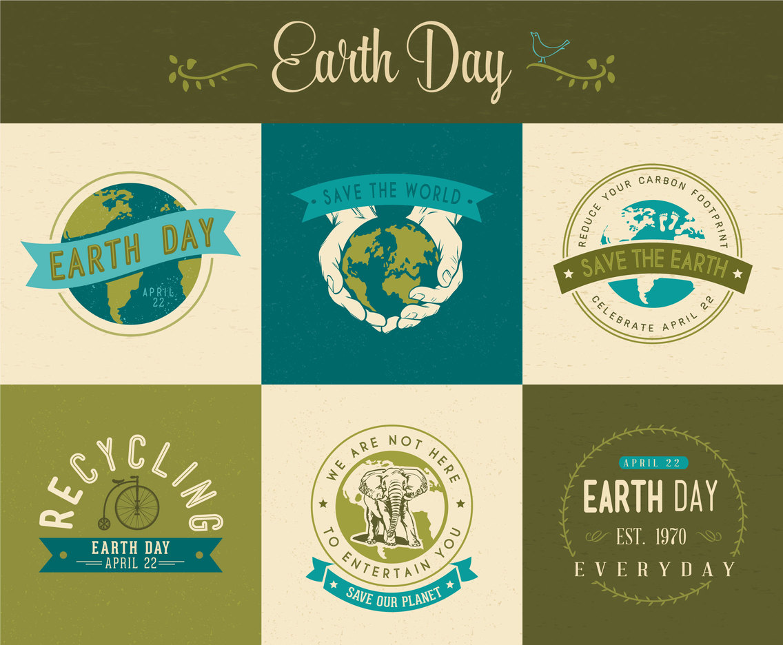 1136x936 Earth Day Vector Labels Vector Art Amp Graphics