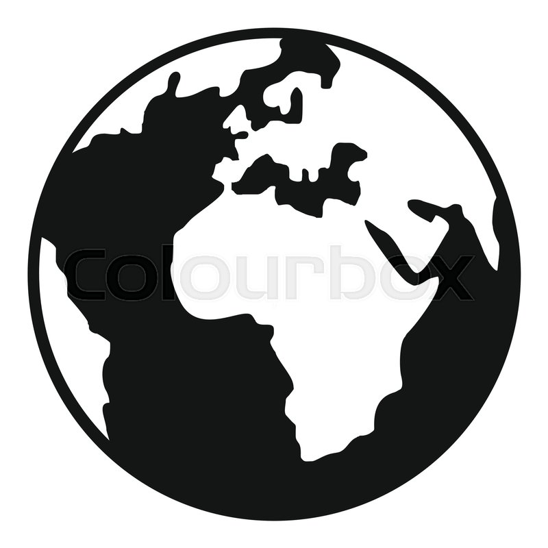 800x800 Earth Globe Icon. Simple Illustration Of Earth Globe Vector Icon