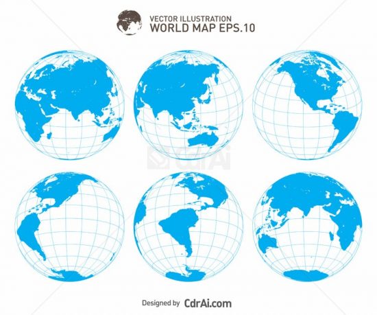 550x459 Earth Globe Vector Illustration Free Download Cdr Ai Eps