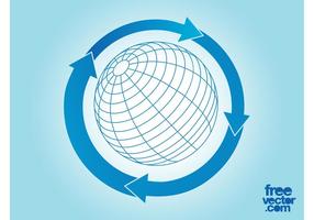 286x200 Globe Icon Free Vector Art