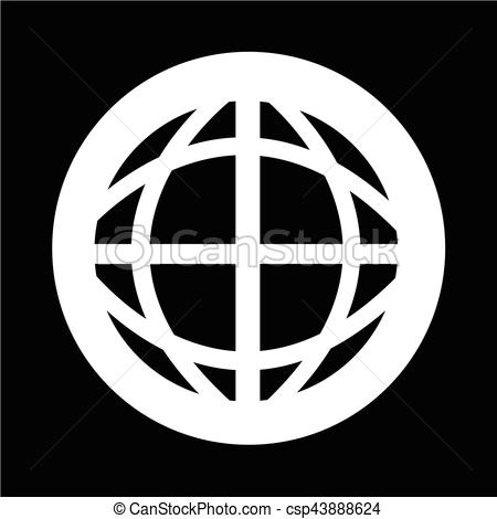 450x470 Globe Earth Icon Vector Illustration