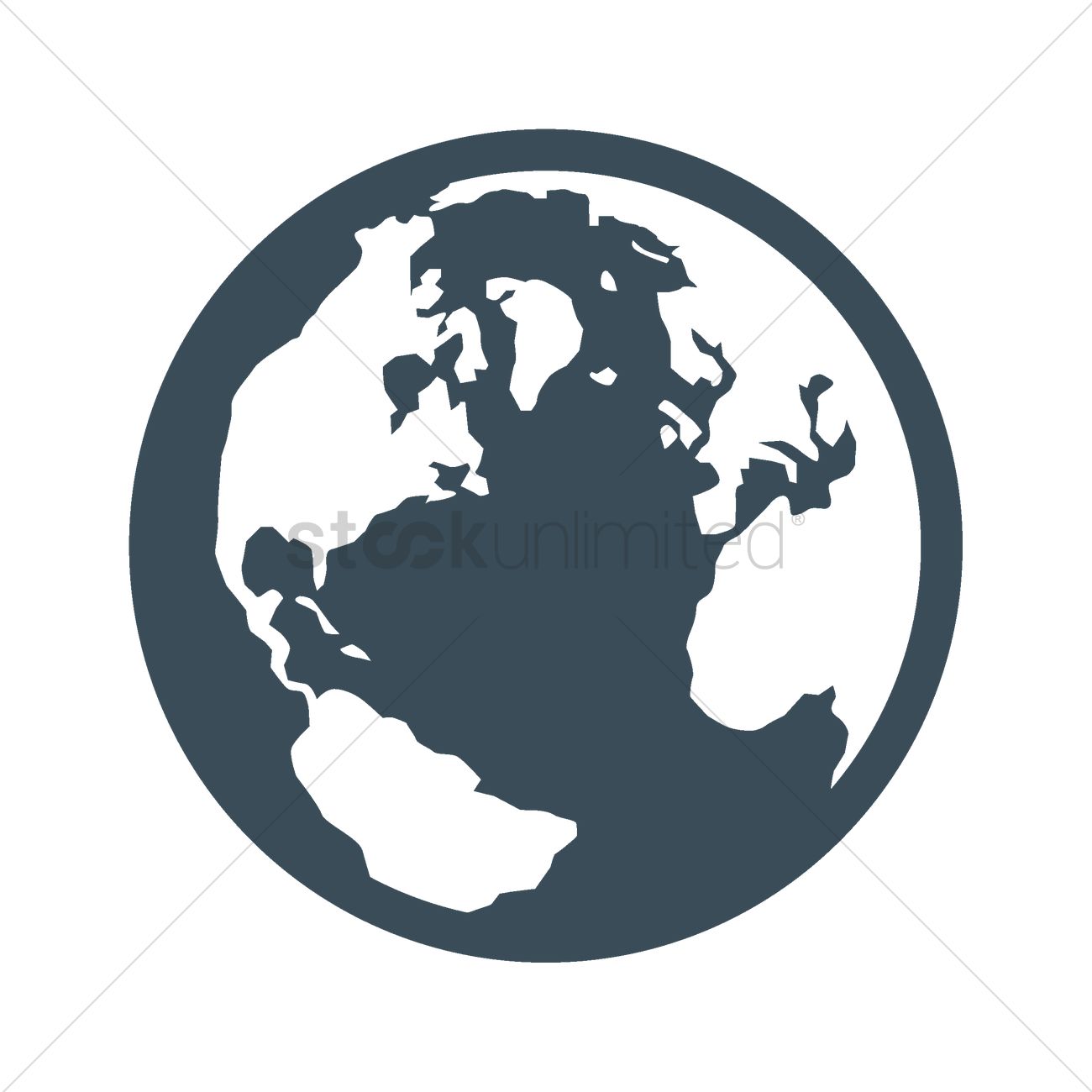1300x1300 Earth Icon Vector Image