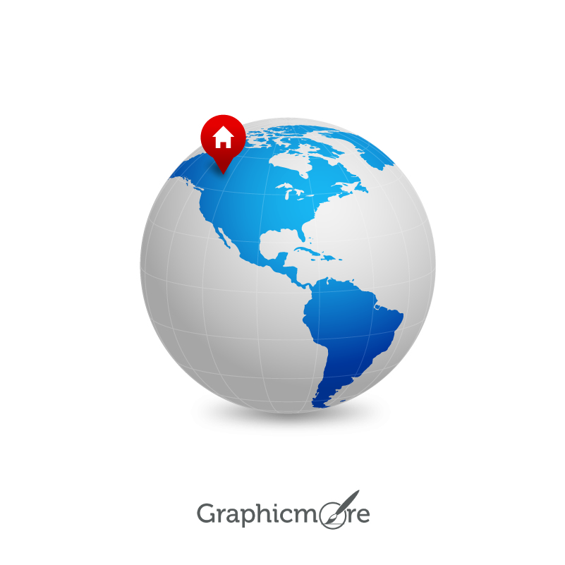 801x801 Earth Map Vector Icon Design Free Vector File Download