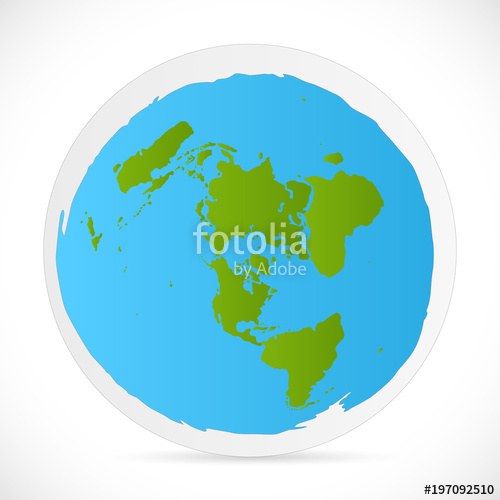 500x500 Flat Earth Illustration Stock Image And Royalty Free Vector Files