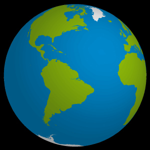300x300 Planet Earth 3d Illustration Vector