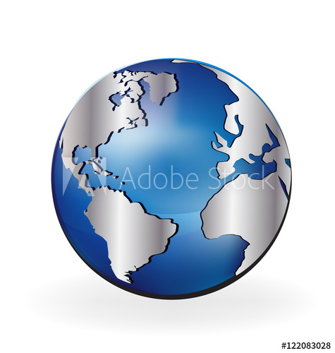 475x500 World Globe Logo Vector Design