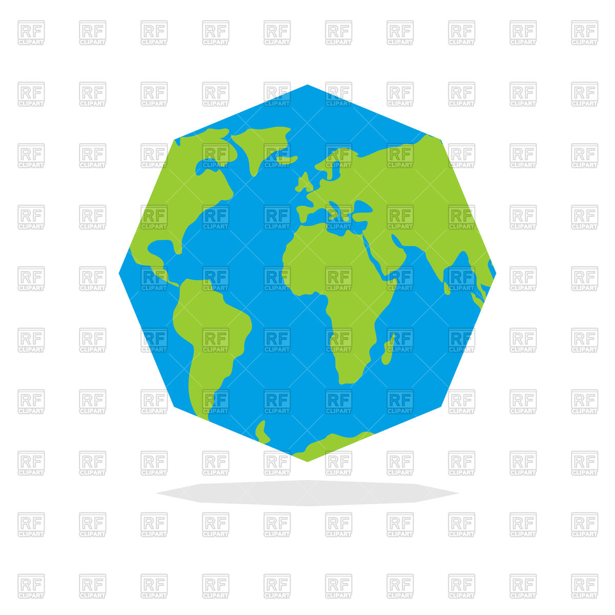 1200x1200 Octagon Earth Vector Image Vector Artwork Of Signs, Symbols