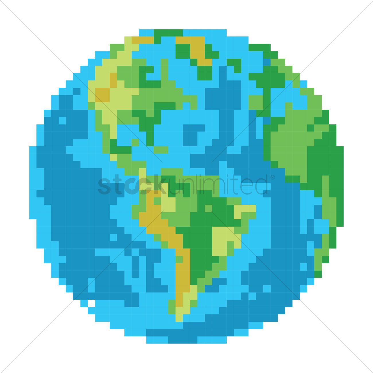 1300x1300 Planet Earth Vector Image