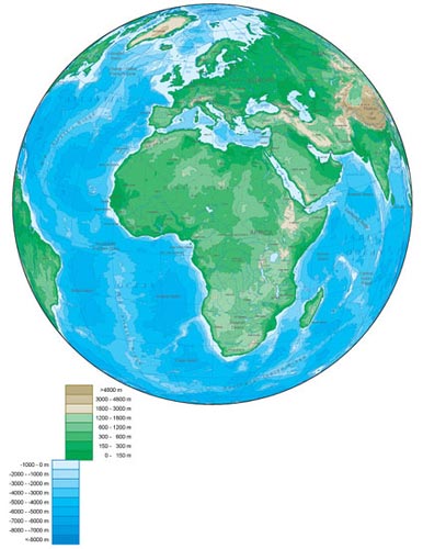 386x500 Different Angles Of Earth Vector