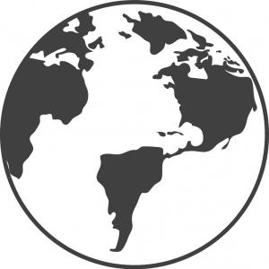 300x300 Planet Earth World Silhouette Icon Graphic Vector Arenawp