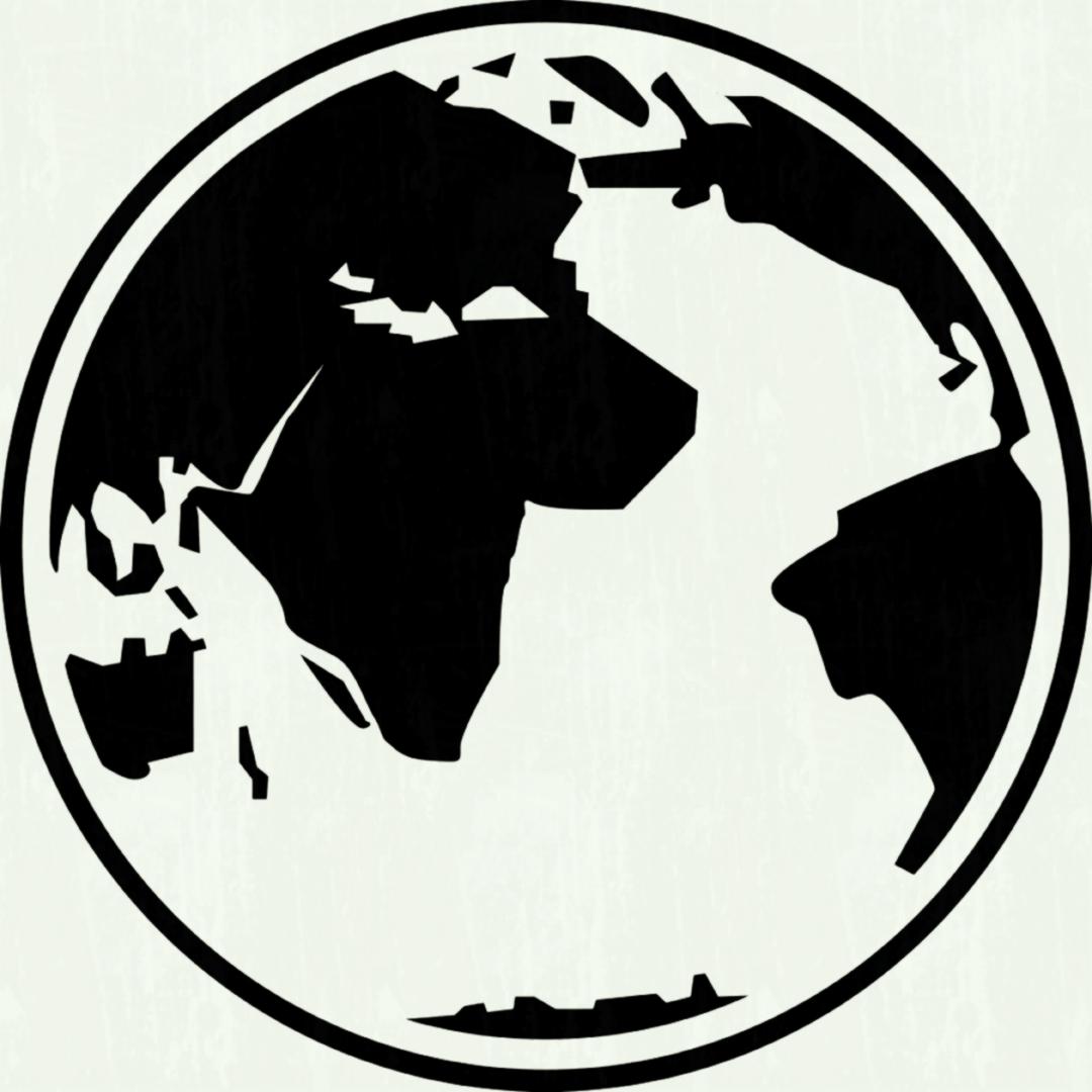 1080x1080 Png Globeputer Icons Clip Art Earth Vector Black And White Arenawp