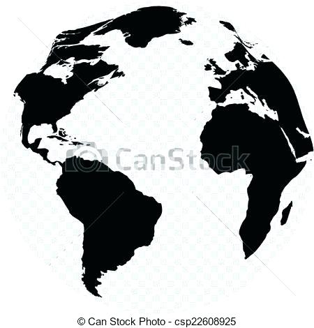 450x470 Results For Black And White Vector Earth Globe