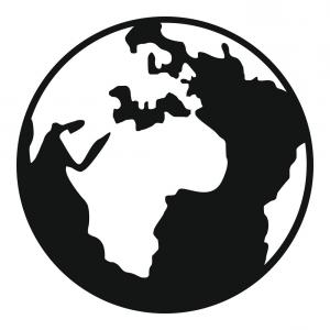 300x300 Earth Globe Icon Simple Style Vector Orangiausa