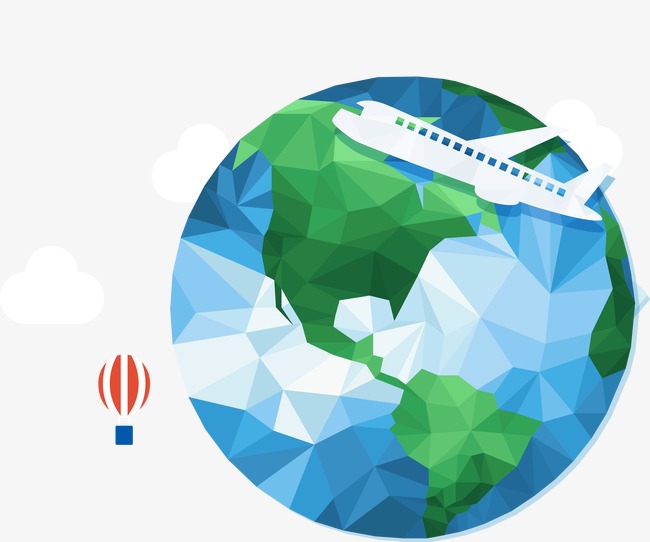 650x542 Creative Earth Vector, Earth Vector, Aircraft, Hot Air Balloon Png