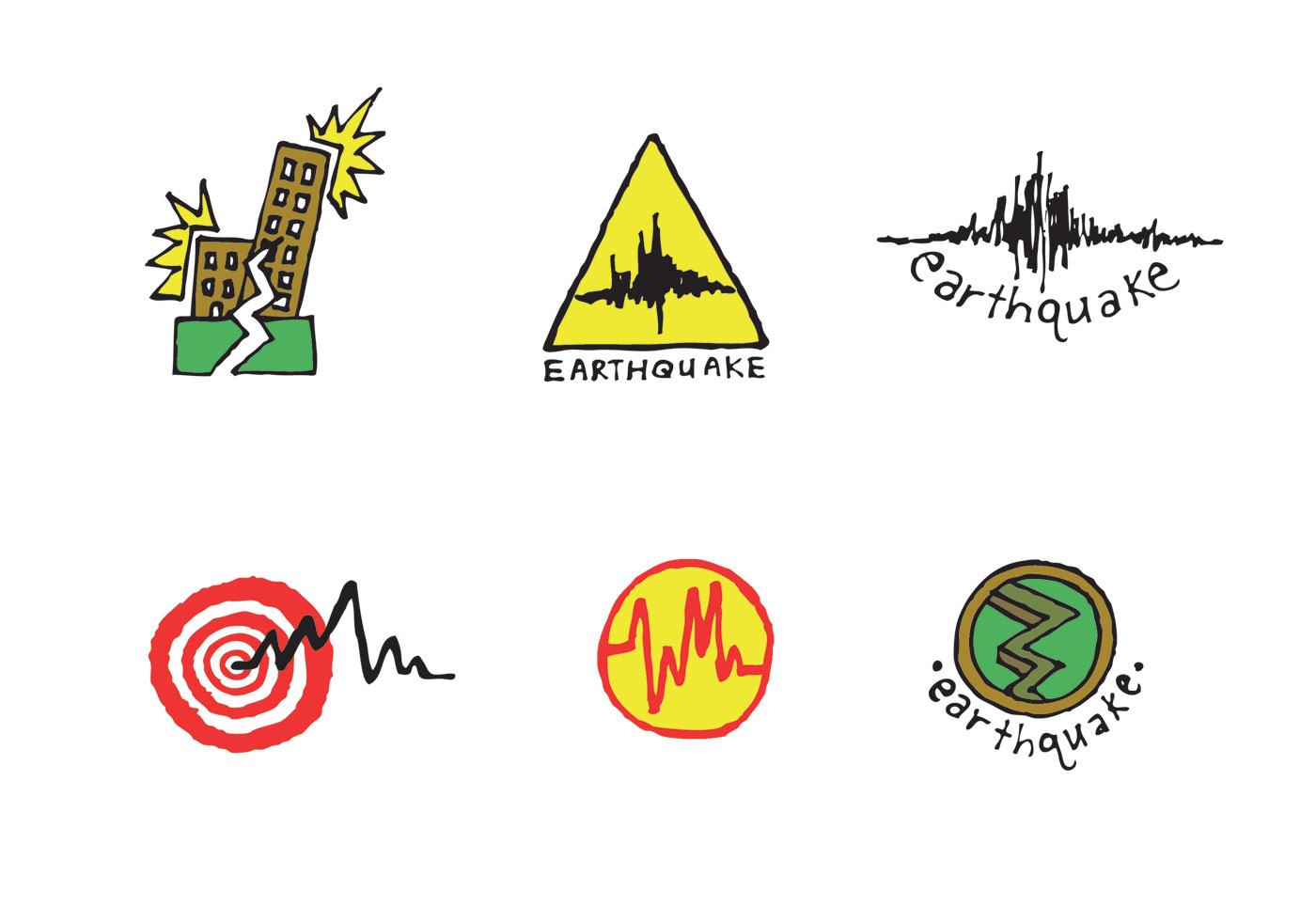 1400x980 Earthquake Free Vector Art