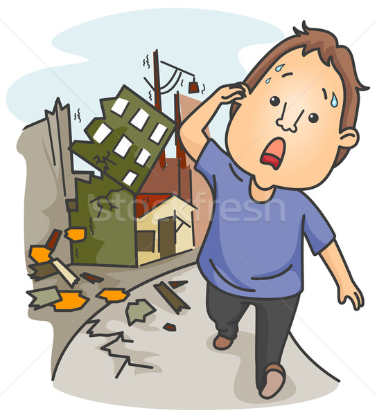 544x600 Earthquake Vector Illustration Lenm ( 499007) Stockfresh