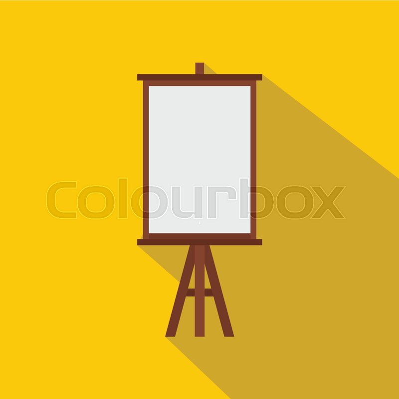 800x800 Easel Icon. Flat Illustration Of Easel Vector Icon For Web Stock