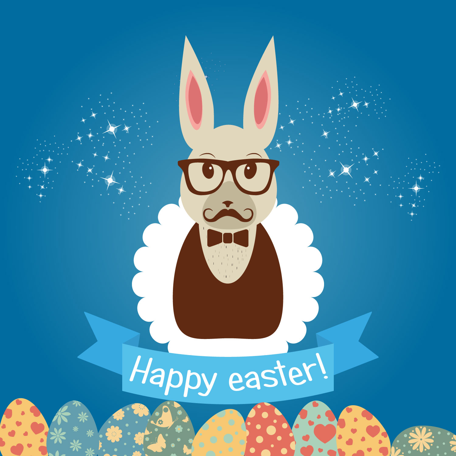 1500x1500 Easter Bunny Vector Vector Art Amp Graphics