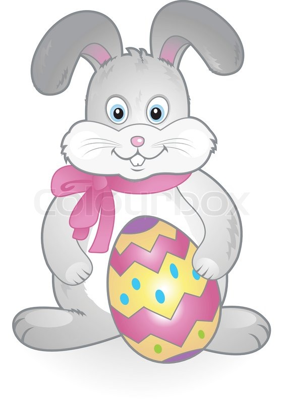 575x800 Funny Happy Easter Bunny Stock Vector Colourbox