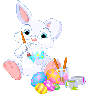 380x400 Vector Easter Bunny Happy Easter 2018