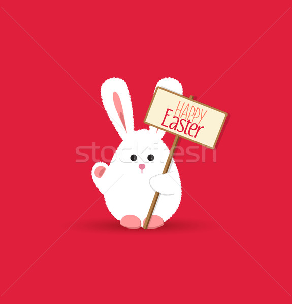 575x600 Vector Easter Bunny Vector Illustration Miroslava Hlavacova