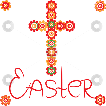 450x448 Easter Cross Stock Vector