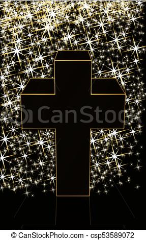 287x470 Happy Easter Cross, Vector Illustration.