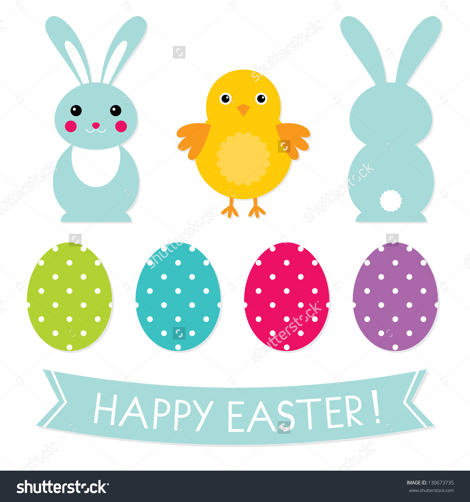 1500x1600 Vector Easter Happy Easter 2018