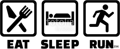 500x205 Icons For Eat Sleep Run Stock Image And Royalty Free Vector Files