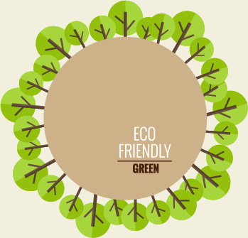 349x335 Eco Friendly Love Nature Vector Template Free Vector In