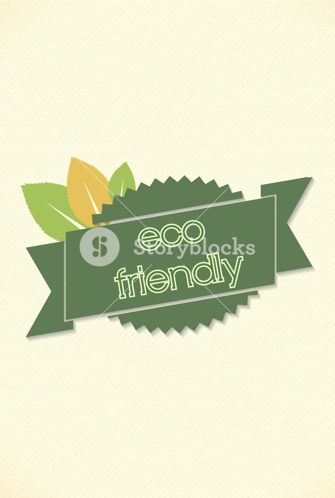 673x1000 Vector Eco Friendly Label Royalty Free Stock Image