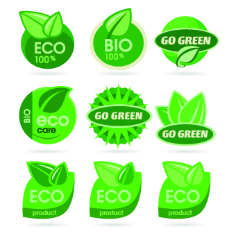340x340 Eco Labels And Logos Vector Set 02 Free Download