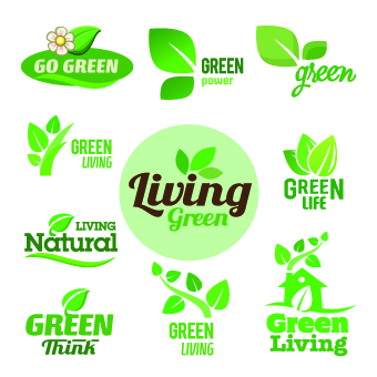 340x340 Eco Labels And Logos Vector Set 05 Free Download
