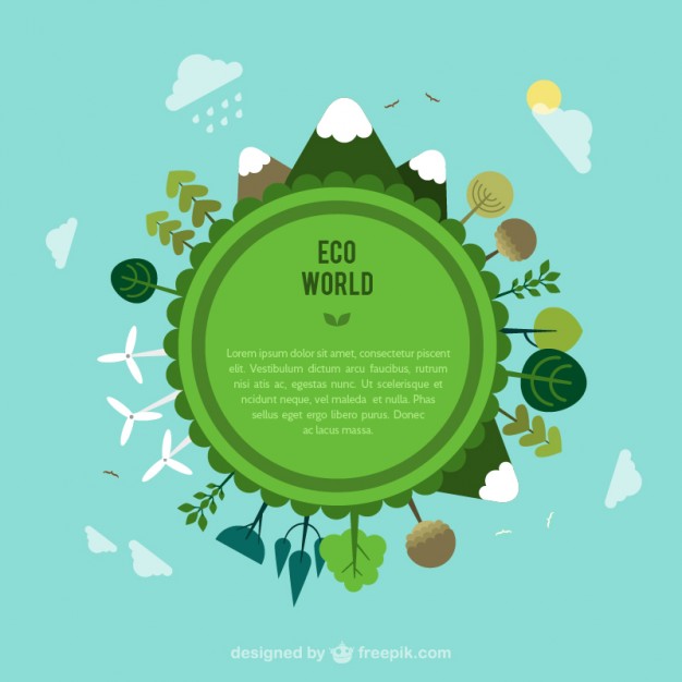 626x626 Eco World Template Vector Free Download