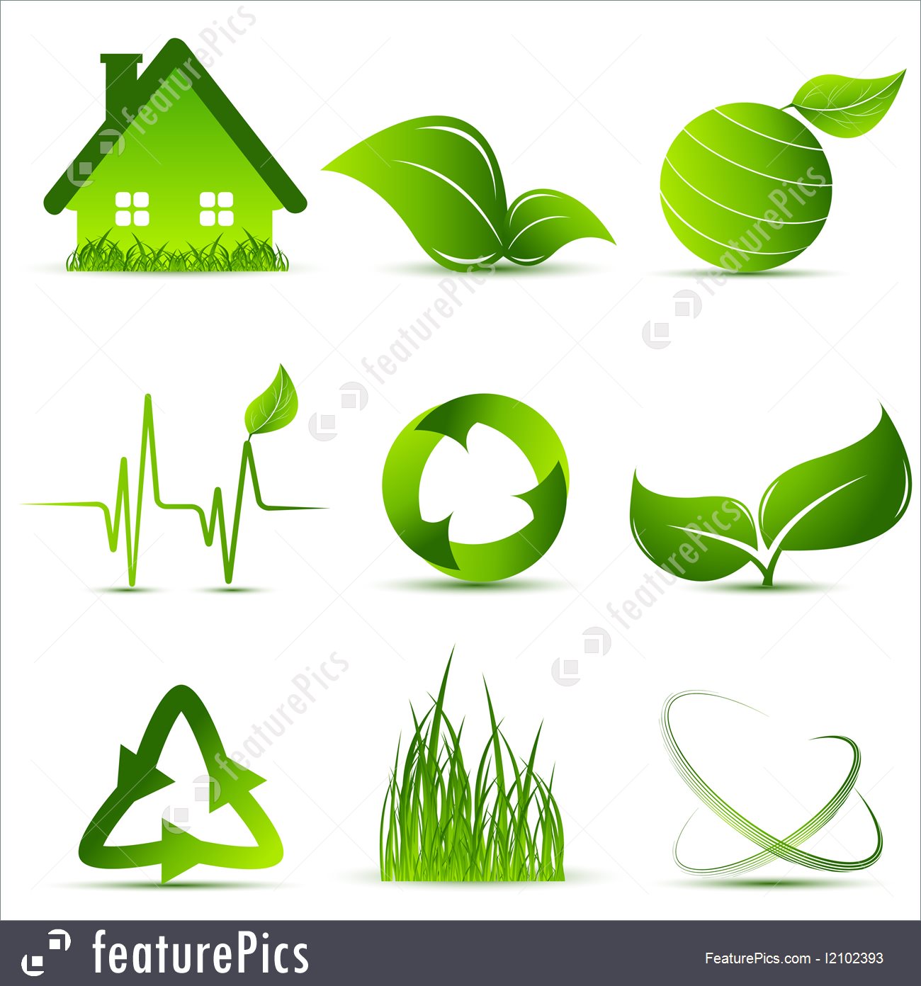 1300x1392 Ecology Vector Environmental Symbols