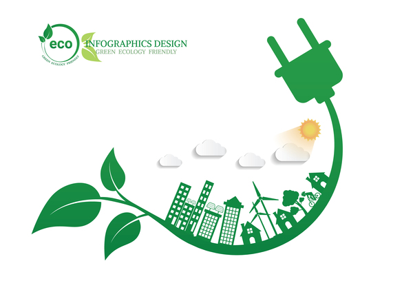 600x424 Green Ecology Friendly Infographic Design Vector 14 Free Download
